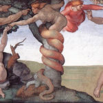 Copyright Bites. The fall depicted in the Sistine Chapel by Michelangelo. This work is in the public domain. Source: Wikimedia Commons